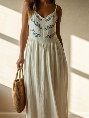 AE Bella Lace Insert Midi Dress